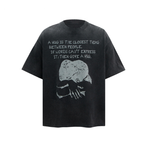 Camiseta de Marca de Moda Personalizada, Estilo Vintage, Holgada, Lavada, Estampada, al por Mayor, Retro Americana, 100% Algodón, Manga Corta, Unisex, en Stock - Product Image 6