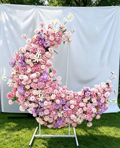 Decorazione da Tavolo a Forma di Luna con Rose in Seta TUOYI per Proposte di Matrimonio con Fiori Realistici Impermeabili - Product Image 3