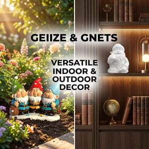 Statuette di Gnomi da Giardino in Resina <span class=keywords><strong>Personalizzate</strong></span> all'Ingrosso con Dito Medio, Ornamenti Divertenti in Vari Colori e Dimensioni - Product Image 5