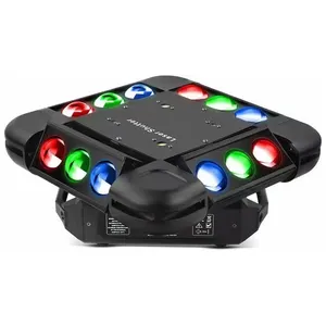 12x10W RGBW DMX secouant Flash LED faisceau Laser lumière principale mobile pour scène bar dj club Disco