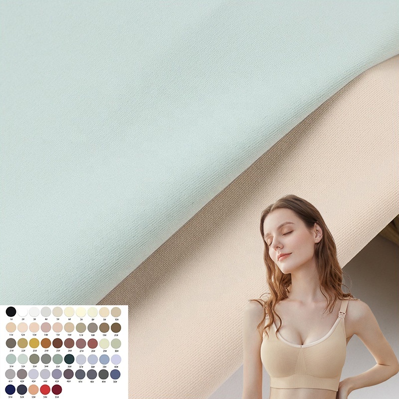 Manufacture Heavyweight Poliamida 80% Elastano 20% 4 Way Stretch Interlock Scuba Knit Sportswear Women Underwear Bra Fabric