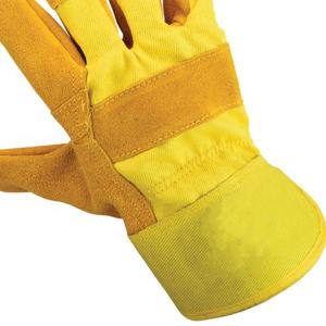 Guantes de aparejo canadiense de alta calidad con guantes de cuero de vaca de Palma reforzada de Pakistán Guantes DE TRABAJO Arbeitshandschuhe - Product Image 5