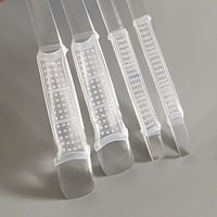 Supports de rangement modernes multifonctionnels muraux simples en plastique PP transparent antidérapant pour vêtements, vente en gros