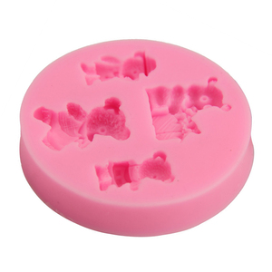 Molde de Silicona para Pastel y Fondant con Diseño de Ositos de Peluche Clásicos y Populares en 3D, Ideales para Regalos - Product Image 3
