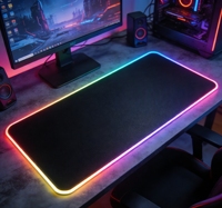 Tapis de souris RGB de haute qualité Tigerwings, tapis de souris E Certificate personnalisé, taille XXL, tapis de souris de jeu LED RGB