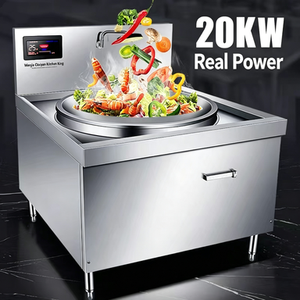 Olla de Inducción Comercial Industrial de 15kW, Olla Grande de Acero Inoxidable para Sopa, para Hostelería y Comedores Escolares - Product Image 4
