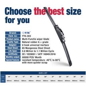 Accessoires de voiture <span class=keywords><strong>Essuie</strong></span>-<span class=keywords><strong>glace</strong></span> universel en caoutchouc souple sans cadre <span class=keywords><strong>Essuie</strong></span>-<span class=keywords><strong>glace</strong></span> en silicone Lame d'<span class=keywords><strong>essuie</strong></span>-<span class=keywords><strong>glace</strong></span> de voiture pour vw Touran - Product Image 5