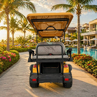 Voiturette de golf électrique tout-terrain 4 places Club Car avec batterie au lithium et protection anti-broussailles