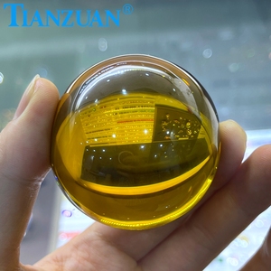 Gema de circonia cúbica, piedra de zirconia cúbica con forma de esfera, color naranja, rojo y blanco, sin agujero, 55mm, 499 gramos - Product Image 6