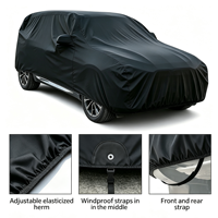 Housse de voiture universelle personnalisée avec logo sur mesure et protection UV pour utilisation en extérieur et en intérieur, tissu non tissé