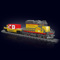 Moule King 12027S 1257PCS Train Serie RC SD40-2 Train à Combustion Interne Briques Modèle Technique Jouets Éducatifs Festival Cadeau