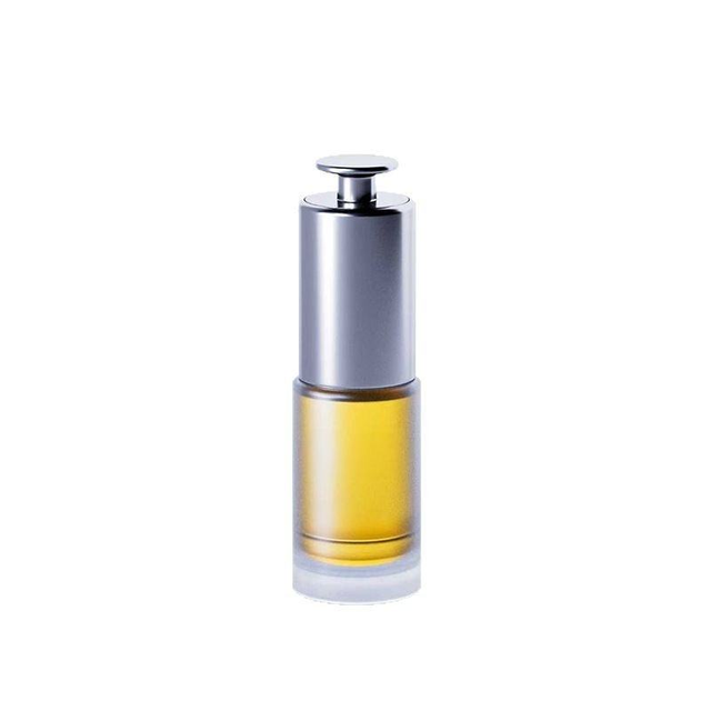 Refillable 20ml 30ml 50ml 1oz Serum Cosmetic Skincare Face Mask Hair Essential Oil Packaging Flat Shoulder Glass Dropper Bottle