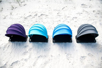 Portable et Réglable Mini Pop Up Abri Parapluie Auvent Pare-Soleil Bundle Personal Beach Sunshade