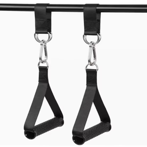 Poignées de <span class=keywords><strong>fitness</strong></span> <span class=keywords><strong>Prime</strong></span> avec logo personnalisé, antidérapantes, robustes, en acier et ABS, avec anneau en D, pour tractions et bandes de résistance - Product Image 5
