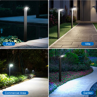 Aluminium moulé sous pression IP65 étanche extérieur solaire voie borne lumineuse jardin pelouse extérieur Led solaire paysage lumières