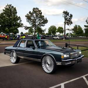 Jantes forgées RCSR personnalisées en alliage d'aluminium 22 24 26 28 pouces à <span class=keywords><strong>grand</strong></span> rebord 5x115 5x127 chromées brossées pour Chevy Oldsmobile - Product Image 2