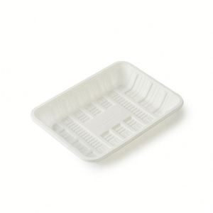 Plateaux alimentaires en gros, grands, biodégradables, à base d'amidon de maïs, pour poissons, légumes, biscuits, et plateaux d'emballage en plastique pour fruits - Product Image 2
