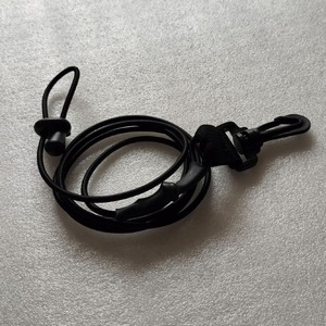 Laisse élastique noire à crochet en nylon, corde de sécurité pour la pêche, pour les lacs, les rivières, utilisation en extérieur - Product Image 3