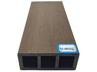 Poutre WPC décorative de faisceau composite de co-extrusion de poteau en plastique en bois creux pour le café