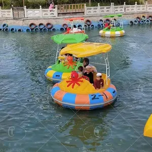 Parachoques láser eléctrico de plástico para niños y adultos, barco de plástico para agua