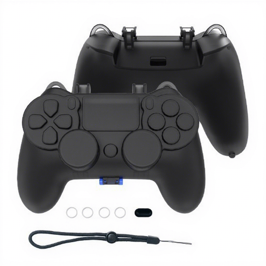 coque manette ps4 transparente noire