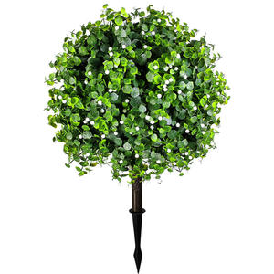Plantes artificielles en buis en PE résistant aux UV, topiaire d'extérieur, faux arbustes à picots, décoration de porche avant, <span class=keywords><strong>aménagement</strong></span> <span class=keywords><strong>paysager</strong></span>, arbustes, Pâques - Product Image 2