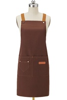 Tablier en toile imperméable épaissi avec logo personnalisé, tablier de cuisine, de jardinage, de boulanger, de café, de travail en coton