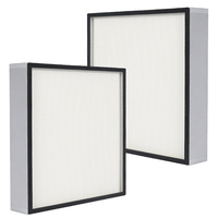 Filtre à panneaux HEPA à plis miniatures personnalisé par le fabricant, filtre de purification d'air haute efficacité pour système de ventilation industrielle