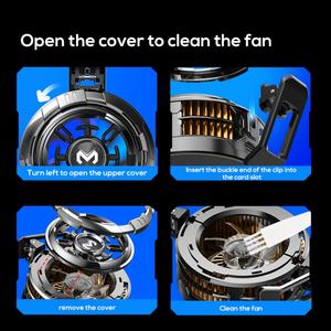 Refroidisseur de téléphone semi-conducteur MEMO CX08, ventilateur de refroidissement mobile magnétique et à clip pour le jeu - Product Image 6