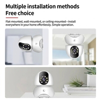 Caméra Intérieure WiFi 5G Tuya Smart 2MP avec Communication Bidirectionnelle en un Clic, Suivi Automatique IA, Moniteur Bébé et Animaux