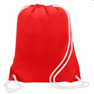 Sac à dos à cordon en coton écologique Sac de plage sport avec logo personnalisé avec motif de lettres Sac à cordon imprimé en usine - Product Image 2