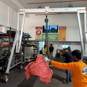 رافعة جسرية يدوية محمولة من الألومنيوم مع رافعة - Product Image 5