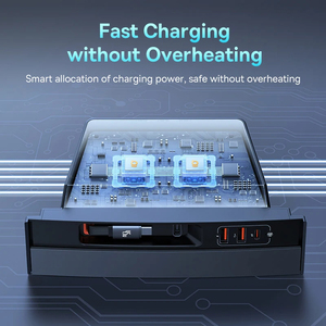 <span class=keywords><strong>Baseus</strong></span> <span class=keywords><strong>Hub</strong></span> para Tesla Model 3/Y Estación de acoplamiento PD 45W Cargador rápido Adaptador inteligente para coche Divisor alimentado Extensión Shunt <span class=keywords><strong>Hub</strong></span> - Product Image 4