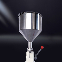 Machine de remplissage liquide manuelle d'acier inoxydable petite machine de remplissage quantitative de pâte machine de remplissage cosmétique d'huile essentielle