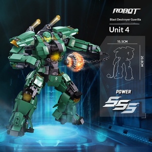 Little Luban B112052 Light Halberd Athena Mecha Destroy Guerrilla Diablo Set di Blocchi da Costruzione Giocattolo - Product Image 3