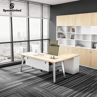 Escritorio Ejecutivo con Estructura de Acero para Espacio de Trabajo, Muebles de Oficina Modernos de Alta Gama SpaceUnited