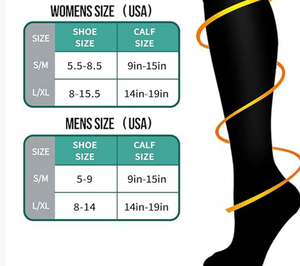 Vente en gros 15-20mmHG Chaussettes de compression pour hommes et femmes Chaussettes de course amusantes 20-30mmHG Bas de Noël variqueux - Product Image 5