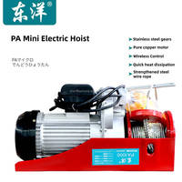 Polipasto Eléctrico Portátil Pequeño PA200-PA1500, Mini Polipasto Ligero con Cable de Acero, 110V 220V
