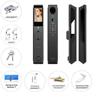 Cerradura Digital Inteligente con Reconocimiento Facial 3D, Biométrica, de Palma, de Aleación de Aluminio, para Puerta de Madera, con Huella Dactilar y App, para Seguridad del Hogar - Product Image 3