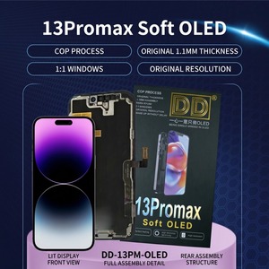 หน้าจอ OLED คุณภาพสูงใหม่เอี่ยม ยี่ห้อ DD สำหรับซ่อมโทรศัพท์มือถือ 13 Pro Max - Product Image 1