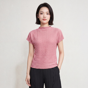 Short plissé compressé pour femme, <span class=keywords><strong>en</strong></span> mousseline d'été, orné de cristaux scintillants, texture froissée à motif quadrillé, coupe ample et décontractée, style glamour, expédition immédiate - Product Image 3