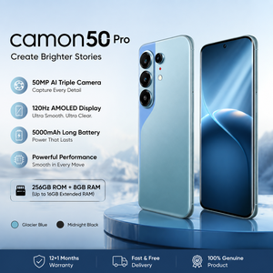 Teléfono inteligente Techon Camon 50 Pro 5G con cámara ultraclara de 50MP, cámara frontal para selfies de 32MP, batería de 6150 mAh, 16 GB + 1 TB, bajo costo y fotos nítidas. - Product Image 6