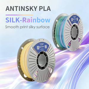 Antinsky PLA Silk <b>Rainbow</b> Colors 3D Printing Filament 1.75mm 1KG Smooth Print Silky Surface Finish for 3D Printing Material - Product Image 5