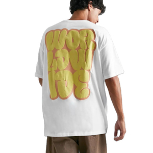 Camiseta de Cuello Redondo para Hombre, 180g, 100% Algodón, Fabricante OEM, Alta Calidad, Logotipo Personalizado, Estilo Urbano, Cuello Redondo, Manga Corta - Product Image 1