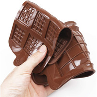 Moule à chocolat en silicone pour gaufres, avec numéro de l'alphabet, outil de fondant de chocolat, moule à gâteau