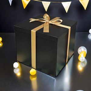 Caja de Regalo Cuadrada de Cartón Grande Personalizable con Relieve, 12x12x10 Pulgadas, Impresión a Cuatro Colores, Estampado en Caliente UV, Cinta <span class=keywords><strong>para</strong></span> <span class=keywords><strong>Cumpleaños</strong></span> - Product Image 5