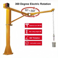 Grue à flèche pliante sur pied pour fournisseur, capacité 0,5t-2t, grue de levage intelligente à équilibrage pour lignes d'assemblage en atelier
