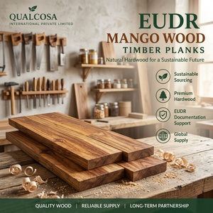 Planches de bois de manguier rectangulaires rustiques EUDR, taille personnalisée, séchées au four, fournisseur pour la menuiserie de meubles - Product Image 1