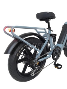 Bicicleta Eléctrica Híbrida para Adultos, 80 Millas, 20 Pulgadas, Suspensión Completa, Cambios, Frenos - Product Image 4
