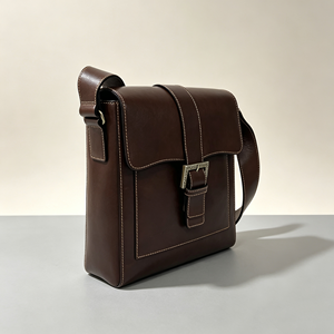 Women Vintage Leather <b>Crossbody</b> <b>Bag</b> Buckle Flap Shoulder <b>Bag</b> Casual Daily Messenger <b>Bag</b> - Product Image 2